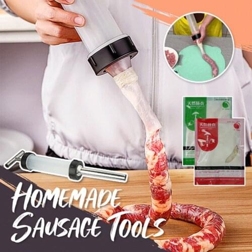 Manual Household Sausage Stuffer With Three Funnels Homemade Sausage Tool Sausage Meat Machine Machine Funnel Kitchen Tools