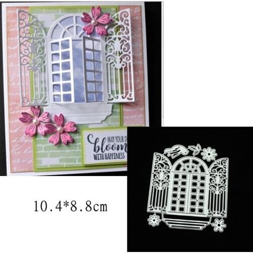 ZENRA Window Steel Metal Cutting Dies Stencils For Card Making Decorative Embossing Paper Cards Scrapbook DIY Knife Mould