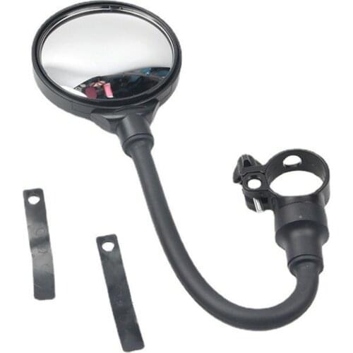 2Pcs Bicycle Handlebar Mirror Bike Rearview Mirror Bendable Adjustable Wide Angle Rear View Mirror Motocycle Cycling Accessories