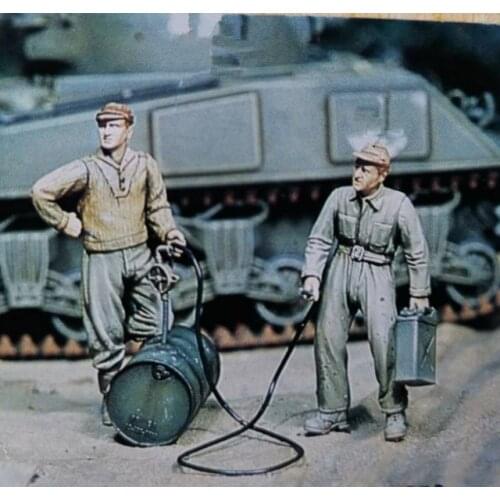 1/35 Resin Figure Model Kit Unassambled Unpainted //949(2 figures NO TANK)