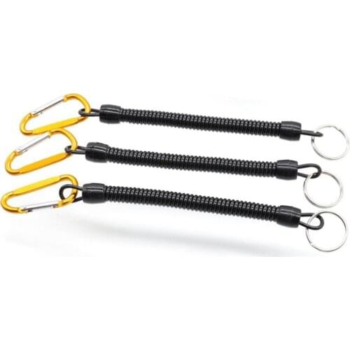 1pc Fishing Spring Lanyard Cord Hook Secure Pliers Lip Grips Adjustable Tackle Tool Fishing Accessory 2018 Hot