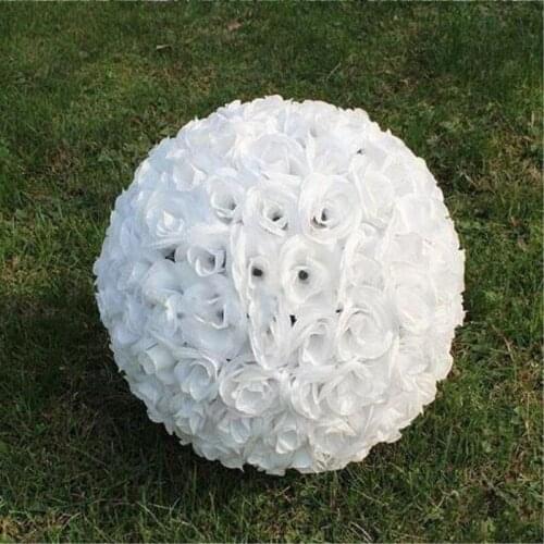 10 Colors 12'' Kissing Ball Pomander Flowers Ball Artificial Rose Kissing Balls For Wedding Party Supplies Free Shipping