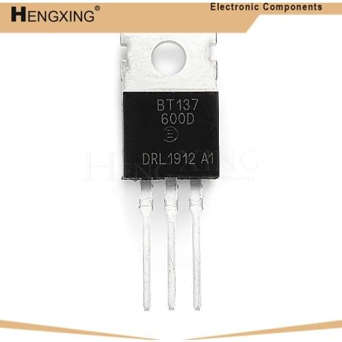 10piece BT137-600E BT137-600D BT137-600 BT137 TO-220 600v 8A In Stock