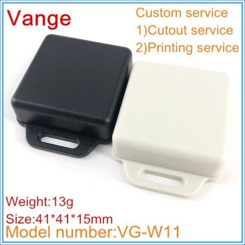 10pcs/lot electrical molding case black ABS plastic material enclosure box 41*41*15mm wall-mounted for switch product