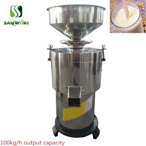 100kg/h Commercial Soymilk Maker Soybean Pulping Machine Soy Bean Grinding Milk Machine Slurry separator Refiner machine
