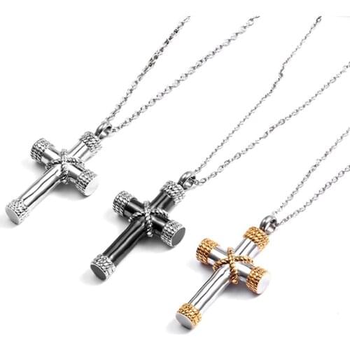 2020 Cross Necklace Pet Ashes Necklace Stainless Steel Cross Necklace Accessories