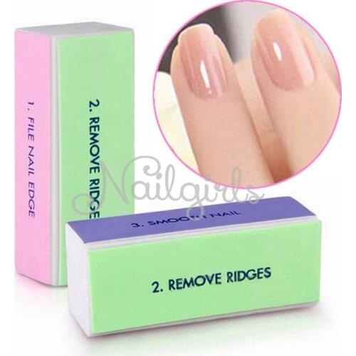 3 Pcs 4 Ways Nail Art Tools Nail Art Buffer File Block Manicure Nail File Sanding Nail Art Tools For Manicure Buffer File