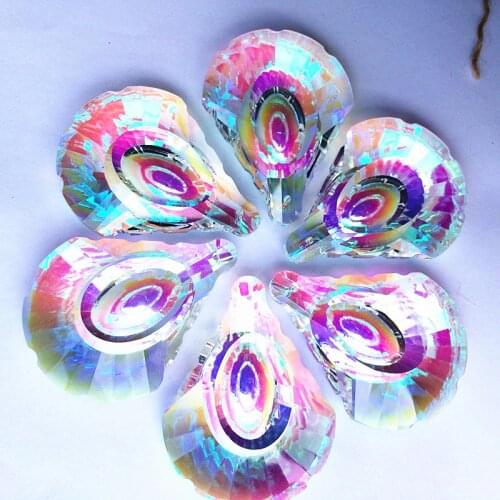 63mm Crystal Glass Chandelier Parts Drop Pendant Cristal Prisms Curtain Window Suncatcher Fengshui Crafts DIY Home Hanging Decor