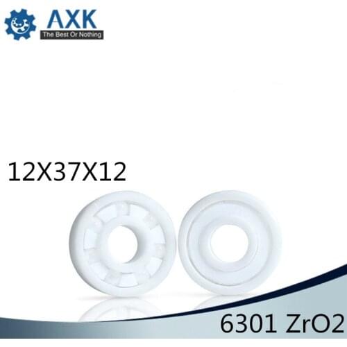 6301 Full Ceramic Bearing ( 1 PC ) 12*37*12 mm ZrO2 Material 6301CE All Zirconia Ceramic Ball Bearings
