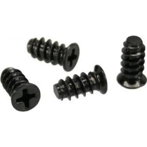 Black/Nickel Plated Flat Head Self Tapping CPU Cooling Fan Mount Euro Screws For Computer PC Case