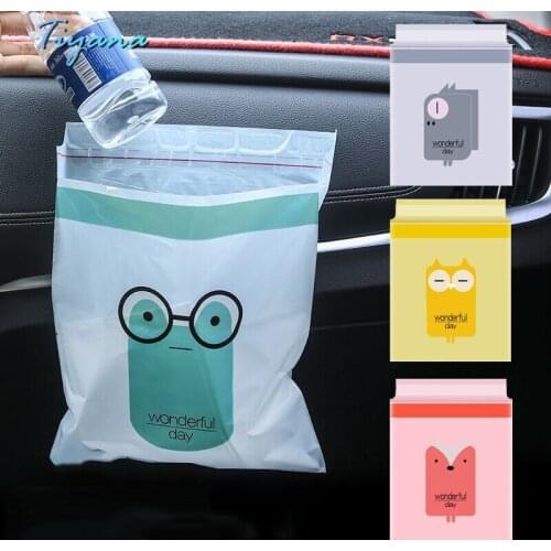 Environmentally Friendly Car Household Garbage Bag Sticky Trash Can For Car Interior Foldable Multi Functional Cleaning Storage