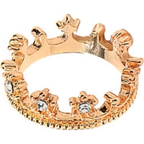 Little Crown Ring Korean Style New Style Princess Ring Lady Ring Diamond Ring Best Jewelry for Women
