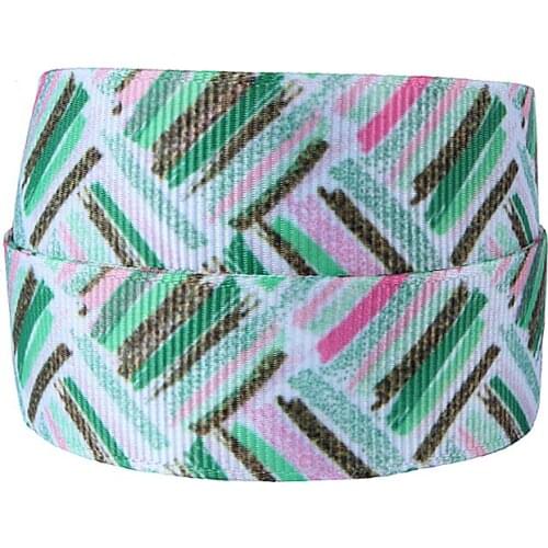 FLRA Ribbon (50 yards/lot) Flora Ribbons St. Patrick holiday celebrate grosgrain ribbon in colorful stripe patterns