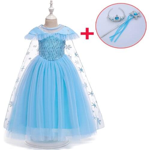 Girl Summer Dresses With Star Long Cloak Girls Halloween Christmas Cosplay Dress Kids Girl Birthday Princess Dress 3 10 Years