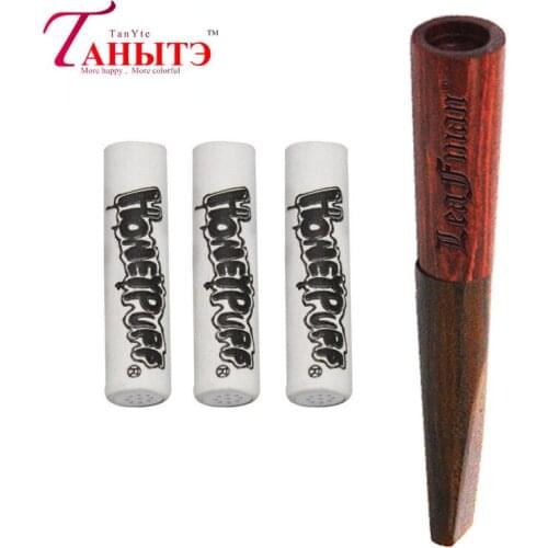 Hot Selling Diameter 9mm Wooden Pipe Portable and Washable Creative Detachable Pipe with Filter Smoking Pipes for Smoking Weed