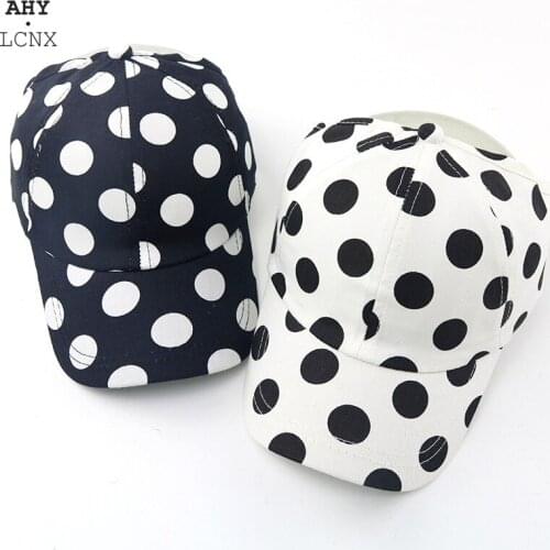 Fashion Summer Empty Top Korean Baby Baseball Cap Wave Point Hats Toddler Boys Girls Kids Polka Peak Caps Dot Sun Visor Hat