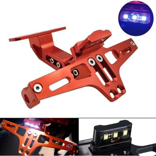 Hot Motorcycle Rear License Plate Holder License Bracket License Plate Frame Direction Indicator Lamp Motorbike Accessories