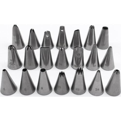 Stainless Steel Small Size Decorating Nozzle Icing Tube Pastry Tips Fondant Cake Decorating Sugarcraft Tools