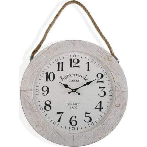 Wall Clock Homemade MDF Wood (5 x 51,5 x 50 cm)