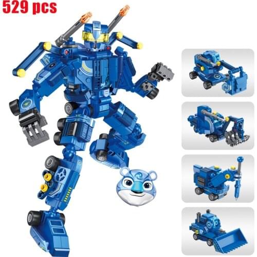 2021 New Product Space Guard Storm 4 in 1 Mecha Building Block Model Set Building Block Toy Childrens Gift