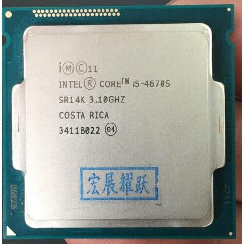 Intel Core i5-4670S i5 4670S Processor Quad-Core LGA1150 Desktop CPU 100% working properly Desktop Processor