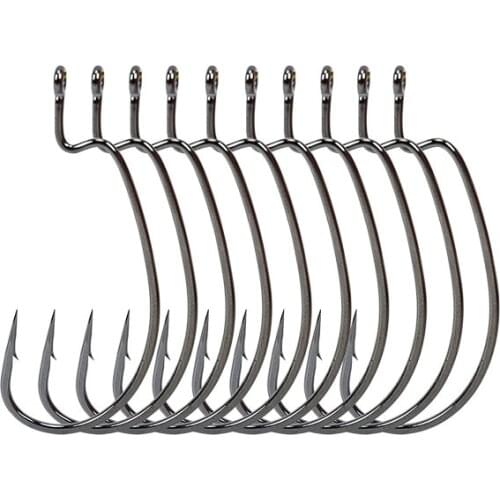 High Strength Carbon Steel Fishing Hooks Ultra Sharp Durable Strong Long Barbed Crank Hook Peche Carp Fishing Bait Lure Tackles