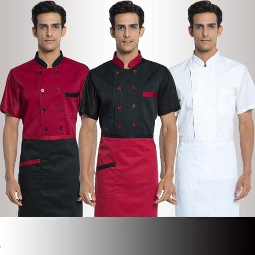 Hotel Restaurant Hotel Chef Mesh Jacket Europe 2017 Summer High Quality Short Sleeve Chef Uniforms White Chefworks Free Shipping