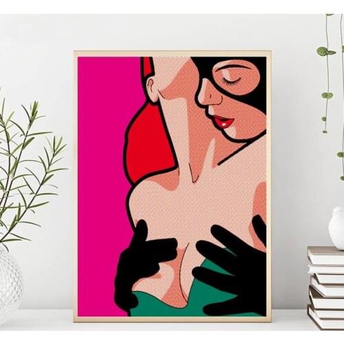 Super Hero Private life pop art hand painted Pop Culture on canvas Decoration Home Decorl Pictures no framed