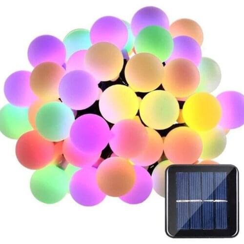 7M/50LED Outdoor Solar Lighting Ball String Lights Fairy Christmas Solar Light Bulb/Garden Light Party Decoration