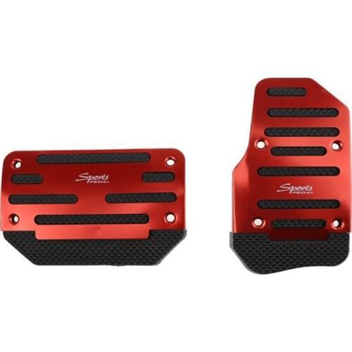 Universal Blue/Red Non-Slip Automatic Gas Brake Foot Pedal Pad Cover Accessories Kit High Quality Pedal Brake Tool Universal Car