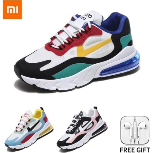 Xiaomi Youpin Sneakers Outdoor Casual Sports Shoes New Woman Mixed Color Breathable Shock-Absorbing Air Cushion Shoes Size 35-41