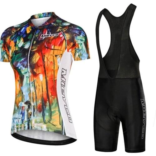 Women Cycling Jersey Set 2020 New Bike Sports Short Sleeve Tights BIB Shorts Coodoopai MTB Team Triathlon Suit Bicycle Equipment