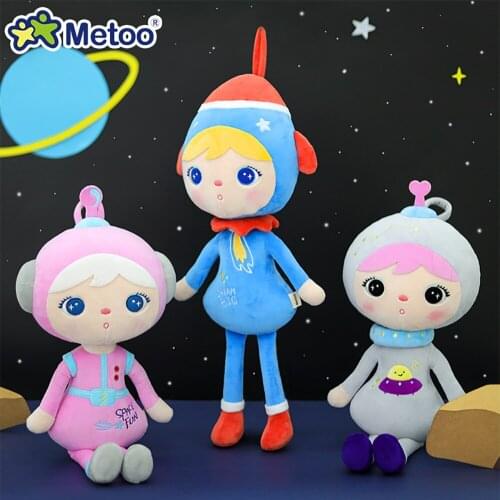 2021 Metoo 50cm Dolls Stuffed Toys For Girls Baby Soft Plush Cute Astronaut Rocket Spaceship Toys For Kids Infants Birthday Gift