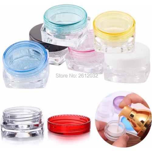 3g 5g Small Empty Cosmetic Refillable Bottles Plastic Eyeshadow Makeup Face Cream Jar Pot Container Bottle