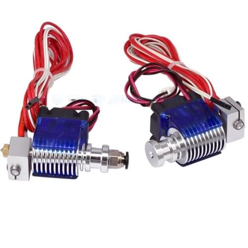 50pcs V6 J-head metal Hotend Wade or Bowden Extruder Heater Thermistor Fan Nozzle Heat sink for 1.75/ 3mm 3D Printer Part