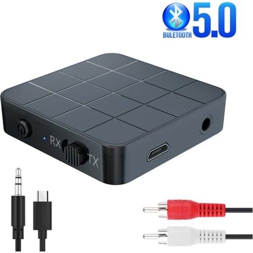 Bluetooth 5.0 Adapter Audio Receiver Transmitter Music Stereo Adapter Wireless Bluetooth 4.2 With RCA 3.5MM AUX Jack For Car TV