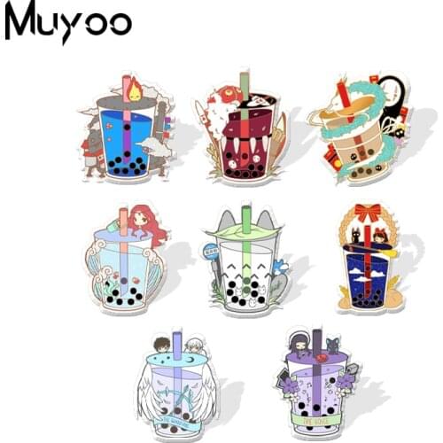 2021 New Arrival Anime Characters in the Milk Bottle Epoxy Badge Handcraft Acrylic Lapel Pins