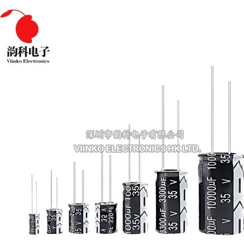 35V Aluminum Electrolytic Capacitor 10UF 22UF 47UF 100UF 220UF 470UF 680UF 1000UF 2200UF 3300UF 4700UF 22000UF 47000UF
