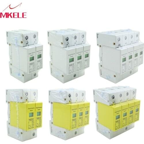 Circuit Breakers House SPD 2P/3P/4P 10KA~100KA~385VAC Surge Protector Protective Low-voltage Arrester Device