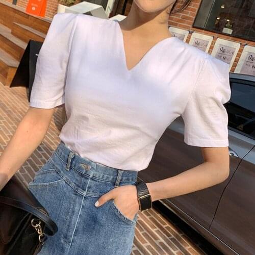 Женские хлопковые футболки CBAFU China At AliExpress