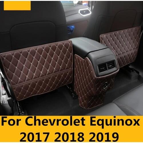 For Chevrolet Equinox 2017 2018 2019 Rear armrest box anti-kick patch decorative molding car shape decoration Auto Accessories