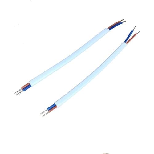 Double Insulation White Flat Wire VDE 150mm H03VVH2-F 0.5 0.75 SQMM LED Driver Connection Cable