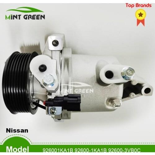 For free shipping AC Compressor 926001KA1B 92600-1KA1B 92600-3VB0C 926001HC0A for Nissan March 2008-2010 Nissan JUKE 1.5 1.6
