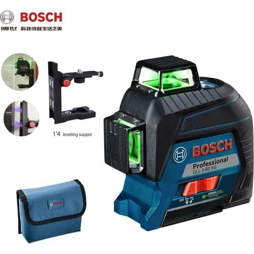 Bosch 12-Lines Laser Level With Tripod Green Laser Leveling Projection Line For Home Decoration Laser Level Outdoor Available