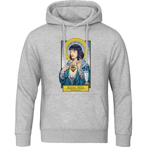 Pulp fiction print men hooded hoodie spring autumn windproof funny tracksuits solid color thicken warm sweatshirt casual jackets