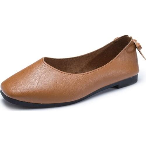 2021 Spring New One-pedal Loafers Small Leather Shoes Retro British Style Thick-soled Single Shoes Womens Oxford Shoes