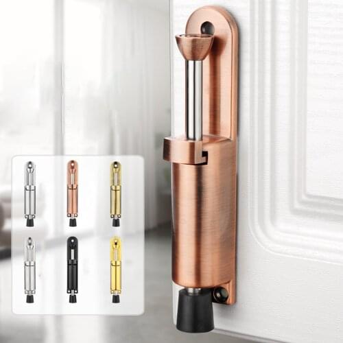 Zinc Alloy Foot-operated Lever Door Stops Adjustable Kickdown Bronze Door Holder Door Stop Hardware Door Buffer Fittings