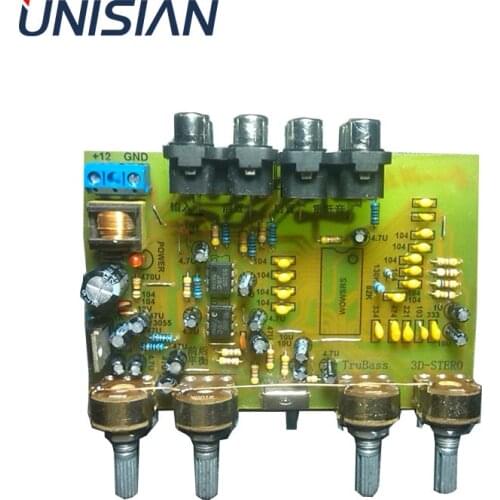 UNISIAN NJM2700 3D SRS Tone Board SRS Audio Processor 4.1 Channel Signal Output Preamplifer For Car Audio System