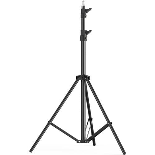 Andoer Portable Metal Light Stand Heavy Duty Adjustable Photography Tripod Stand Max. Height 200cm/78.74in with 1/4 Inch Screw