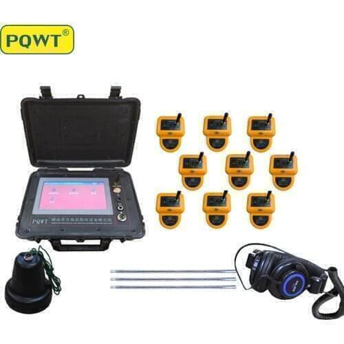 PQWT-CL900 8 meter Long Range Underground Pipeline Water Leakage Detector with 9 Sensors